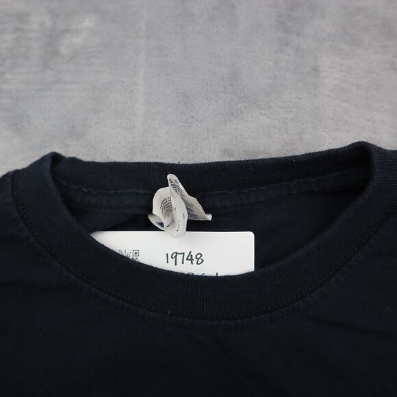 Jerzees Shirt Mens S Black Short Sleeve Crew Neck Graphic Print Cotton T Shirt - Picture 7 of 16